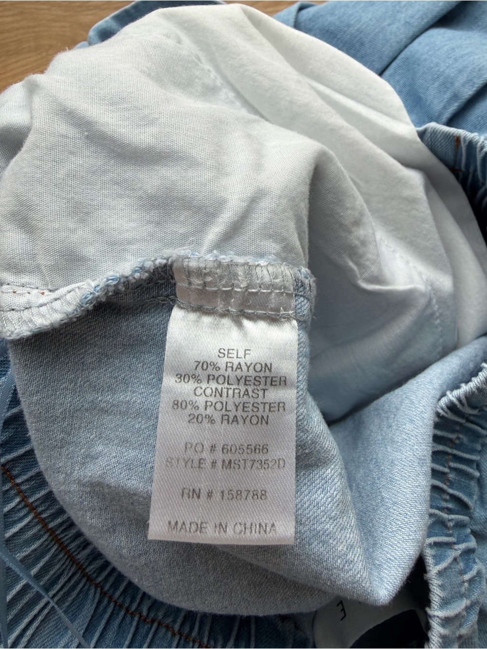 Light Blue High-Rise Pleated Soft Denim Shorts - Picture 4 of 6